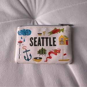 Starbucks Seattle White Pouch key holder coin purse